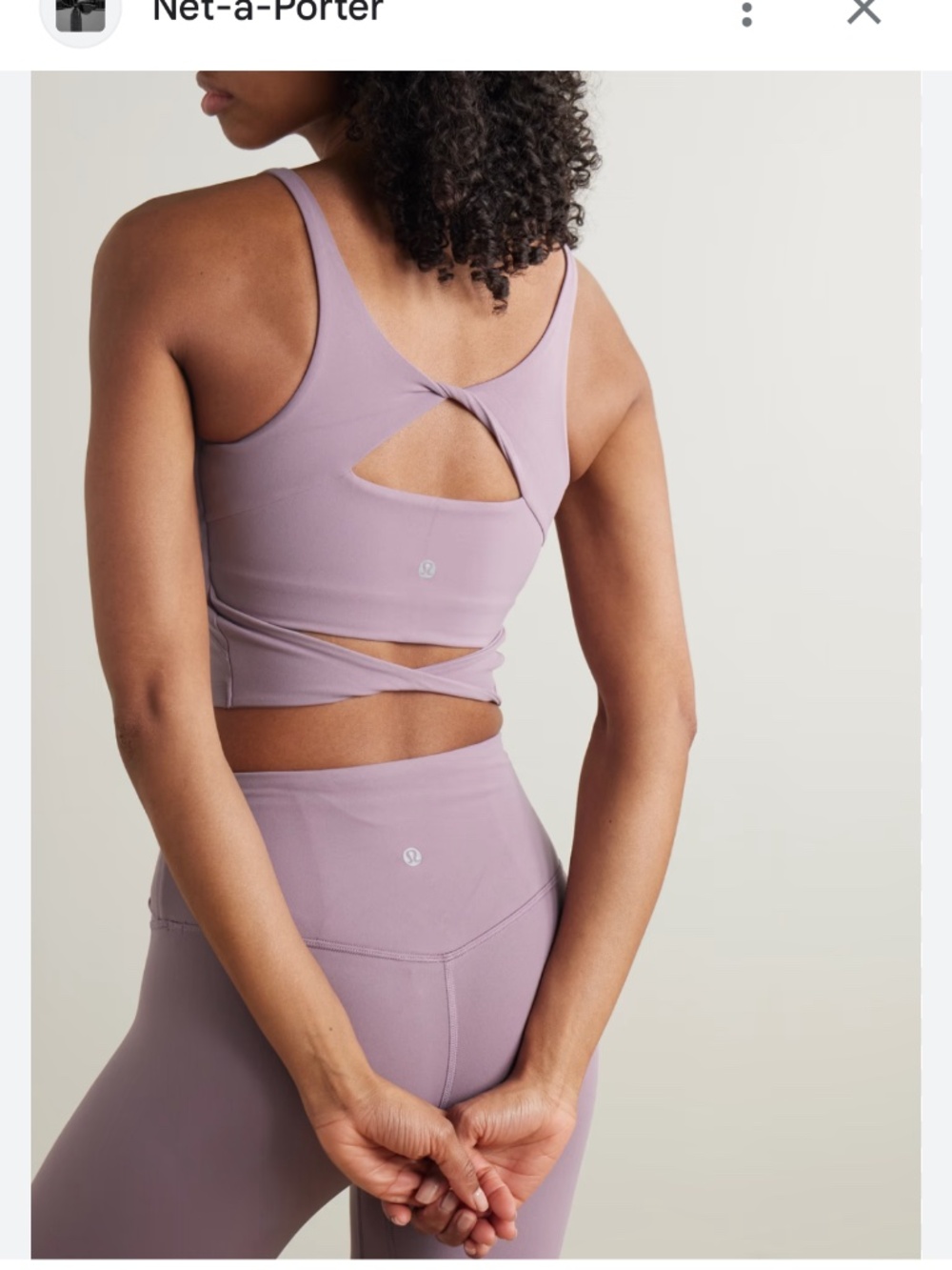 lululemon align tie align tank size 8